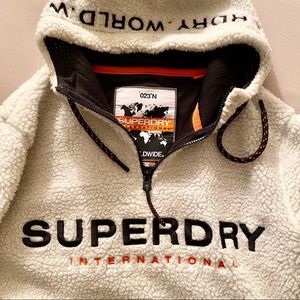 SUPERDRY Worldwide Mountain Sherpa 1/2 Zip Hoodie